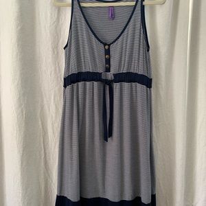 Seraphine Nautical Maternity Dress, size 8